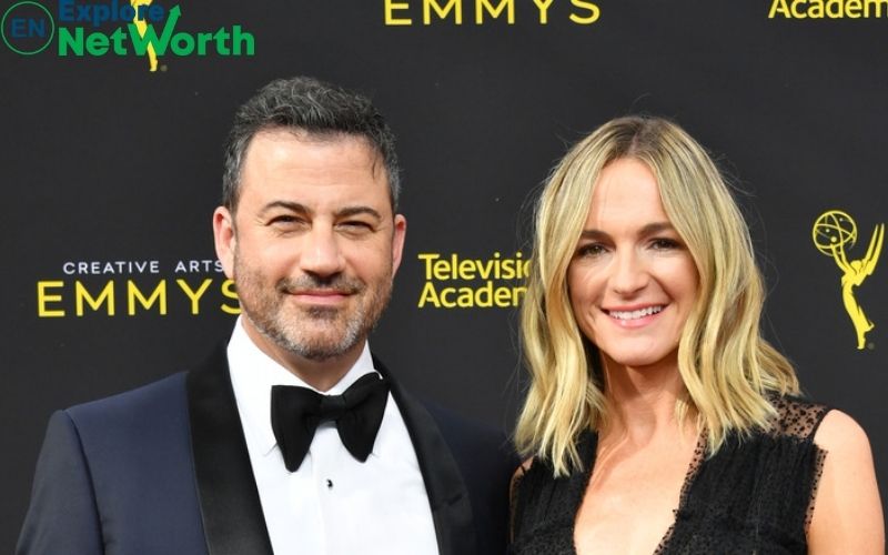 Molly McNearney with his husband Jimmy Kimmel