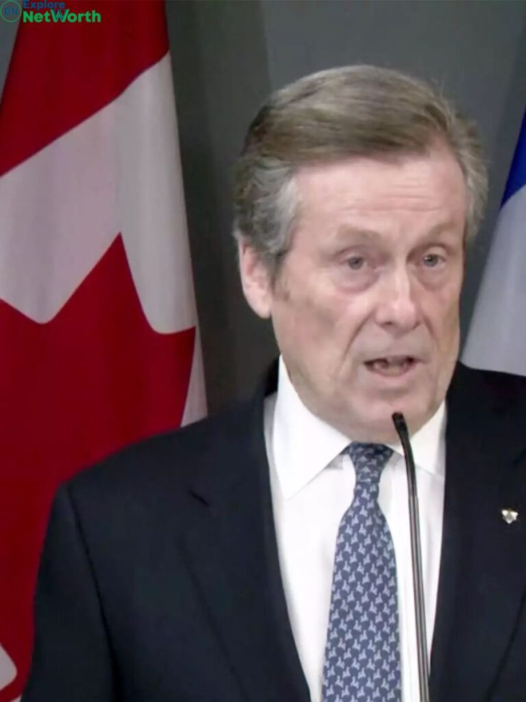 John Tory Net Worht 2023, Salary, Source of Income, Wife, Chidlren, Family, Height, Weight & Age